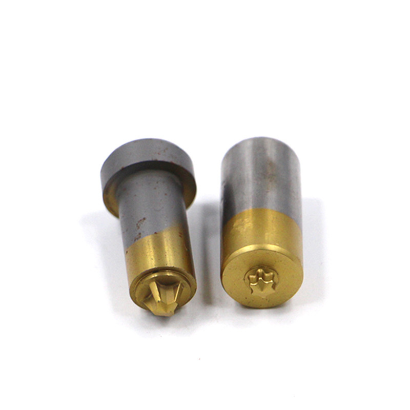 Cina fabbrica personalizzata vite secondo pugno M2 / M42 / HSS testa di vite pugno punzione prese esagonale pugno