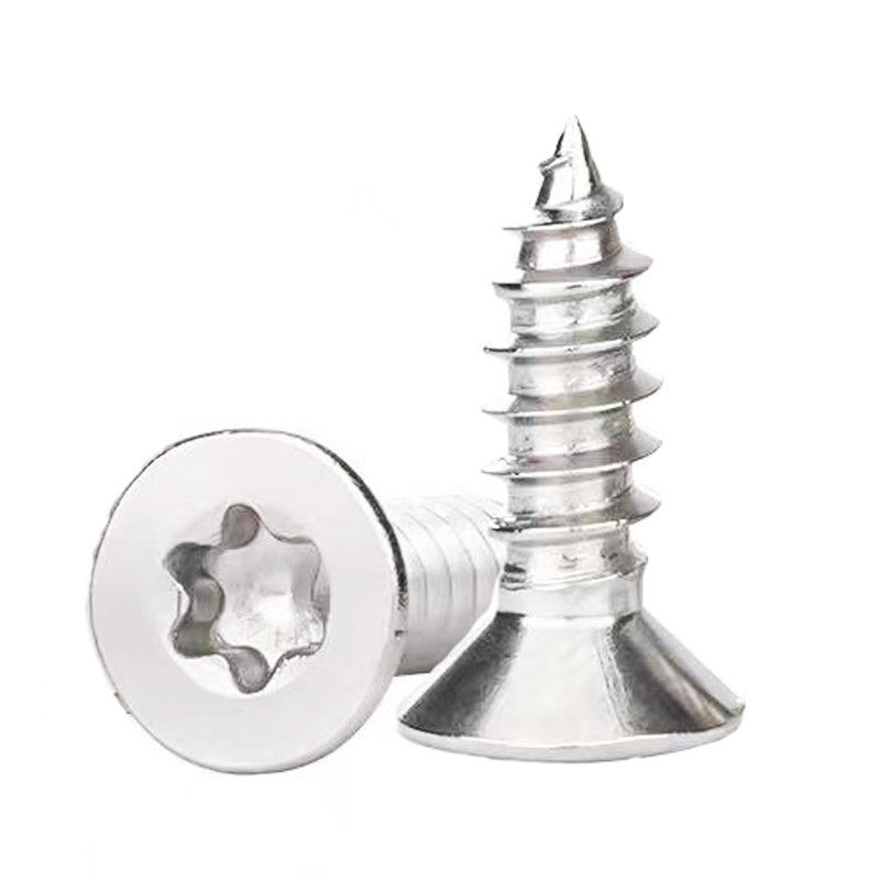 Materiale di carbonio Rivestimento TIN GB2670.2 Utilizzo per mobili Stall Countersunk Head Inner Torx Self-Drilling Screrw