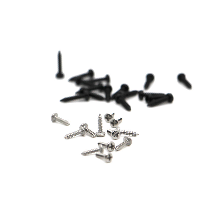 M0.5-M3 Acciaio di alluminio Microscrew di precisione, rivestimento di lucidatura Servizio personalizzato a basso prezzo