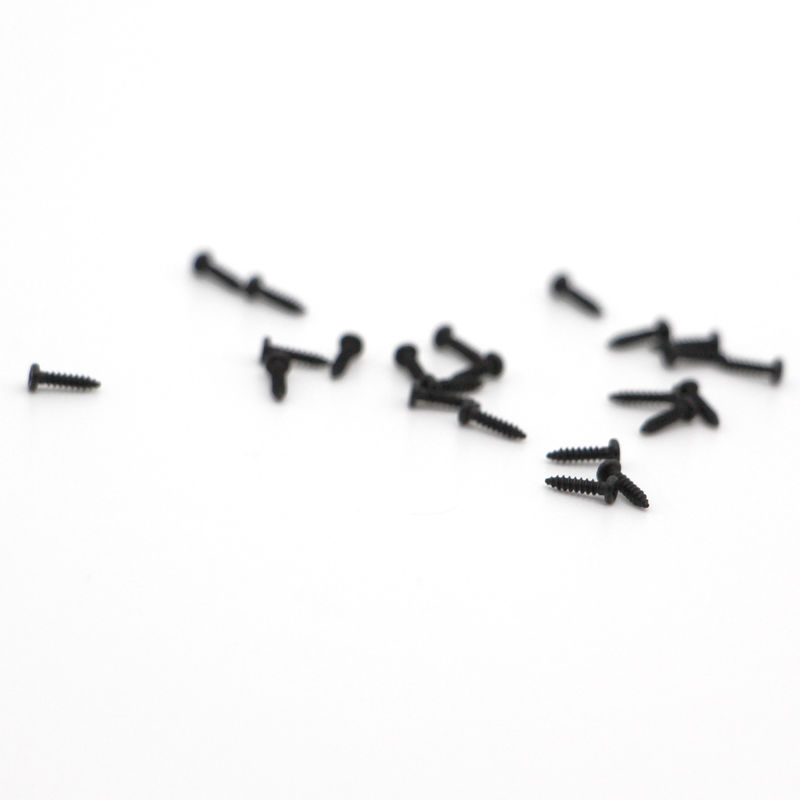 M0.5-M3 Acciaio al carbonio ossido nero Micro viti a testa piatta per motori a droni Sconto in blocco
